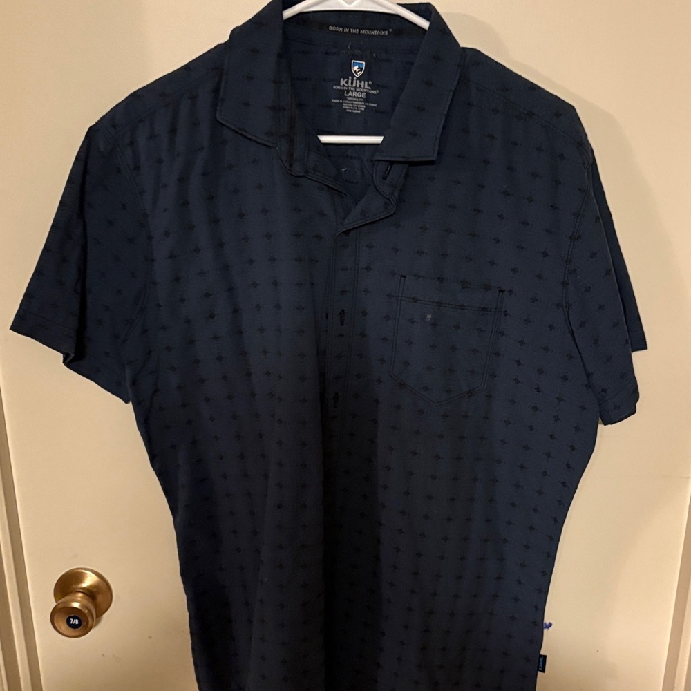 Kuhl Men's Dark Blue Casual Shirt